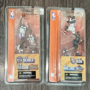 NBA Action Figures Set - Chris Webber and Jason Kidd 2003 new